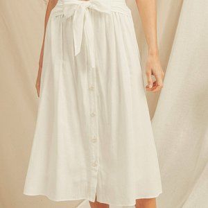 White Midi Skirt